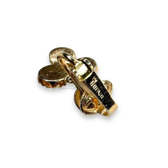 Crown Trifari Gold Tone AB Crystal Faux Pearl Bracelet Clip On Earring Set - Picture 14 of 16